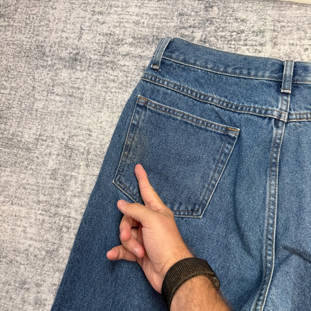 LL Bean Double L Jeans Mens 33x29 Blue Classic Fit Straight Leg Cotton Heritage - Picture 5 of 10